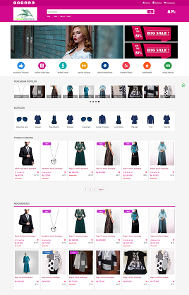 desain website toko online - ernasboutique.com